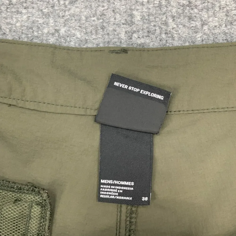 The North Face Shorts‎ Mens 38 Avocado Green Stretch Nyon Active Outdoor Hiking
